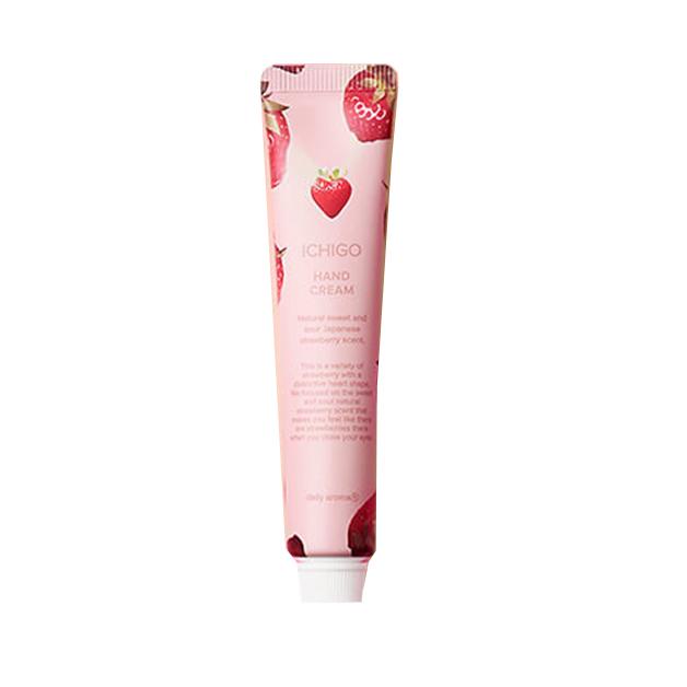 いちごハンドクリーム　苺の香り　イチゴ　20g　ミニハンドクリーム　栃木県・美土里農園コラボ商品　デイリーアロマジャパン 　ミニサイズ　ハンドケア　手荒れ |  | 05