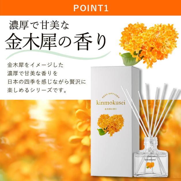 金木犀　リードディフューザー　フレグランスオイル　季節限定　消臭リードディフューザー　上品　芳香剤　デイリーアロマジャパン　アロマオイル　日本製 |  | 02