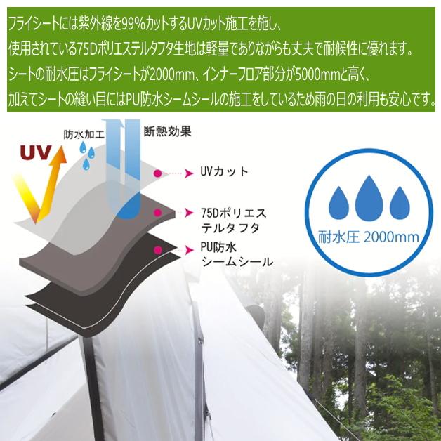 ワンポールテント DESERTシリーズ UJACK ユージャック アウトドア