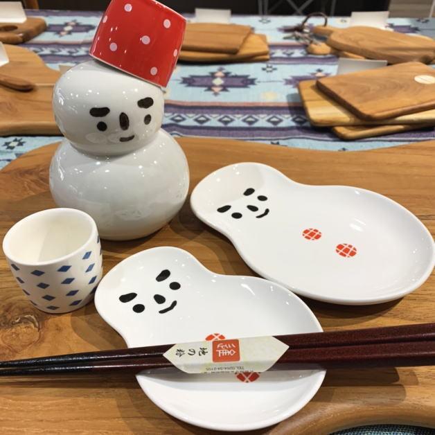 YUKIMISAKE 雪だるま型プレート Lサイズ プレート皿 小皿