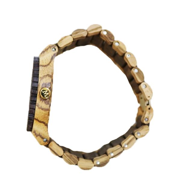 WE WOOD　ウィーウッド　ALPHA SW ZEBRANO CHOCO　ブラウン　茶　腕時計　天然木　ナチュラル　木製　エコウォッチ　大きめ　ジェンダー　プレゼント |  | 03