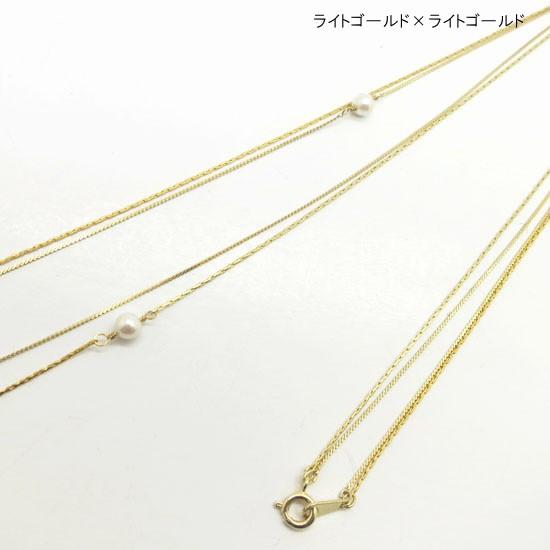 メール便可【Goldy】ゴールディ／ネックレス／ロングネックレス／2重　パール　ゴールド　アクセサリー |  | 02