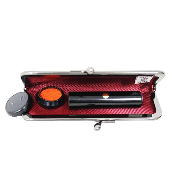 がま口印鑑ケース／スーベニール【にっぽんCHACHACHA】むかし文様ジャガード／矢絣模様／はんこ　朱肉付き　がま口　モダン　レトロ　和柄　和雑貨 |  | 06