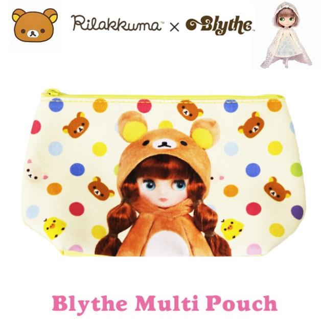 ブライス リラックマ コラボ マルチポーチ コスメポーチ 化粧ポーチ イラスト りらっくま マチ 小物入れ Blythe Rilakkuma Cwc 063 Ffactory Yahoo 店 通販 Yahoo ショッピング