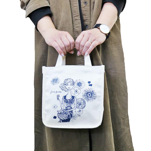 ジェフリーフルビマーリ　スクエアランチトート　ランチトートバッグ　　サブバッグ　ランチトート　フラワーパワー　パラダイス　白　ホワイト　 |  | 07