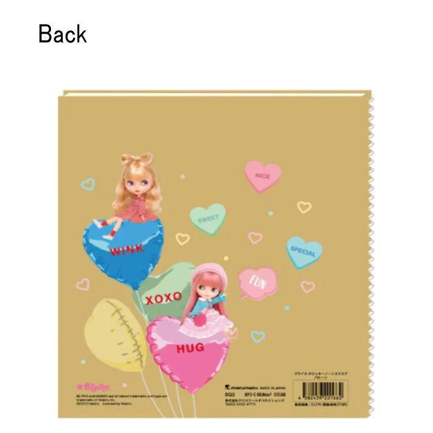 Blythe　ブライス　クロッキーノート　スクエア　スケッチブック　無地　ノート　メモ帳　文房具　冊子　ステーショナリー　スクエア型　四角　バルーン |  | 02