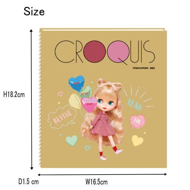 Blythe　ブライス　クロッキーノート　スクエア　スケッチブック　無地　ノート　メモ帳　文房具　冊子　ステーショナリー　スクエア型　四角　バルーン |  | 04