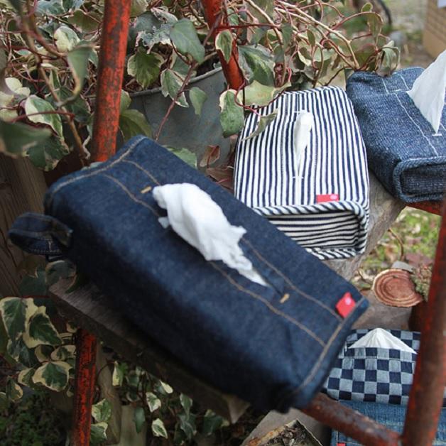 デニムティッシュケース★②即購入禁止 araiyan アライヤン デニムティッシュカバー 箱ティッシュ