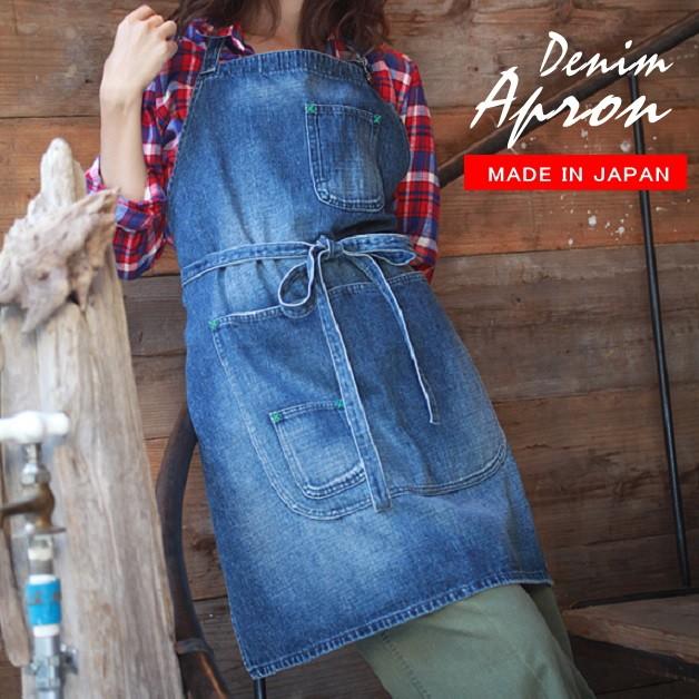 【lololavo】デニム地　エプロンII　前掛け　日用品雑貨　ジーンズ素材　ロロラボ　デニムエプロン | 