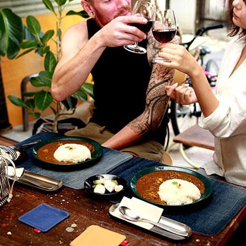 デニム地　ランチョンマット　ランチマット　プレイスマット　キッチン　デニム雑貨　ジーンズ素材　ＵＳＥＤ加工　ユーズド |  | 03