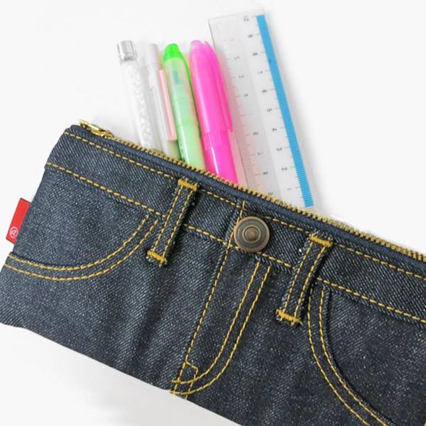 【araiyan】アライヤン　デニム地　ふで箱　ペンケース　デニム雑貨　ジーンズ素材　筆箱　文房具　筆記具用品 |  | 04
