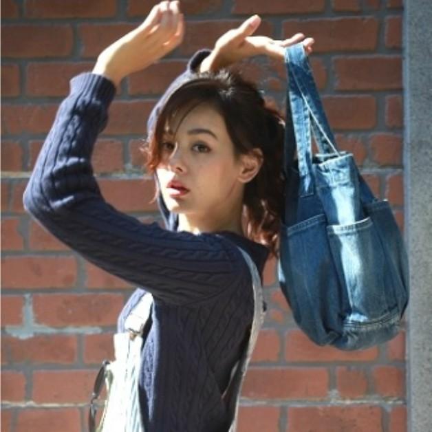 【LoLoLavo】ロロラボ　デニム地　スモールバッグ　トート　デニム雑貨　ジーンズ素材　バッグ |  | 04