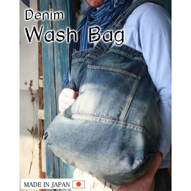 マストロ【MASTRO】デニムウォッシュバッグ　トートバッグ　デニムバッグ　ファッション小物　ジーンズ素材　鞄　手提げ　デニム地 | 
