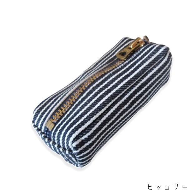 デニム　キーケース　鍵　スマートキー収納　カギケース　デニム雑貨　ジーンズ素材　車　カーアクセサリー　小銭入れ　インディゴ　ヒッコリー　ウォバッシュ |  | 02