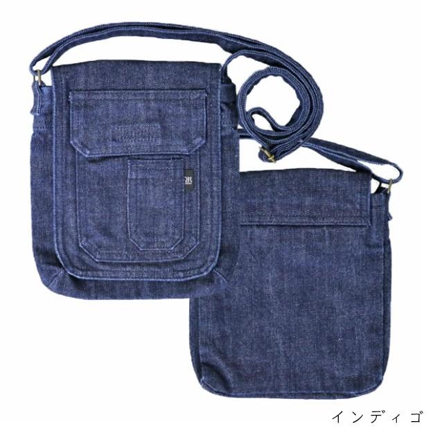 【araiyan】　デニム地　ワークポシェット　ショルダーバッグ　斜めかけ　ポシェット　デニム雑貨　ジーンズ素材　コンパクトサイズ　ポーチ　アライヤン |  | 01