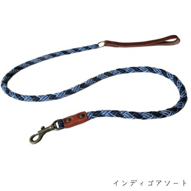 デニムドッグリード2　ひも　丸編みデニムリード　散歩紐　四つ編み　犬　愛犬　ペット　ペット用品　散歩　ジーンズ素材　USED　 |  | 01