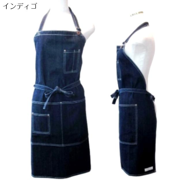 【lololavo】ロロラボ　デニム地　デニムエプロン1　前掛け　日用品雑貨　ジーンズ素材　ワークタイプ　ソフト仕上げ　デニムエプロン　★ |  | 01