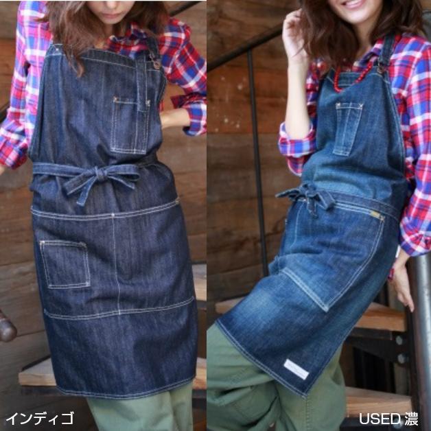 【lololavo】ロロラボ　デニム地　デニムエプロン1　前掛け　日用品雑貨　ジーンズ素材　ワークタイプ　ソフト仕上げ　デニムエプロン　★ |  | 04