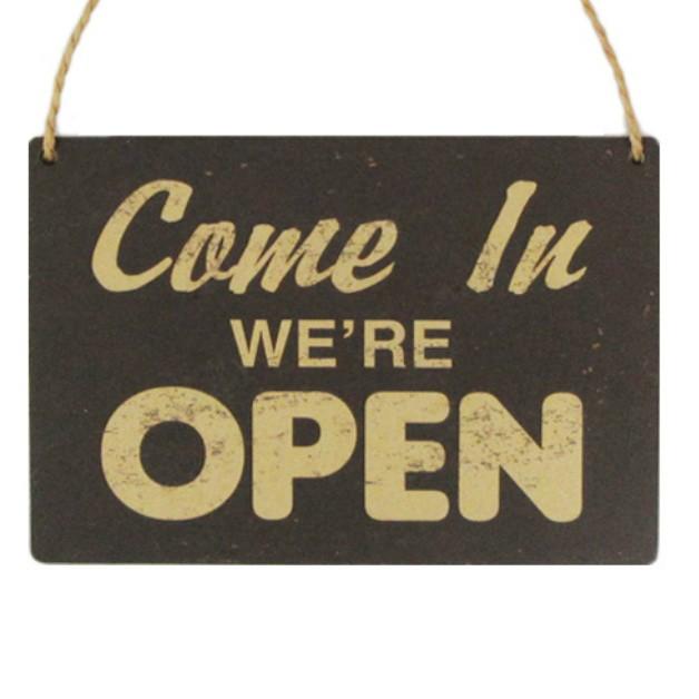 ミニサインボード／OPEN／mini看板／アンティーク／ビンテージ／MDFボード／プレート／インテリア雑貨　開店　案内　【メール便可】 |  | 01