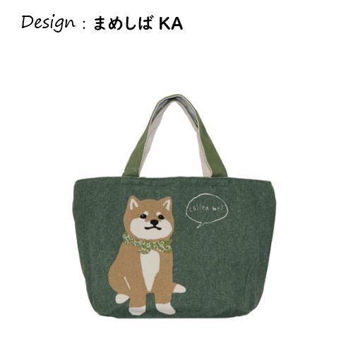 Mintinn キャンバスミニトートバッグ 犬シリーズ ミニトート ポケット