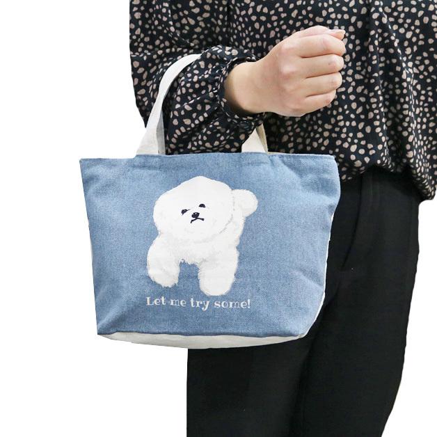 Mintinn　キャンバスミニトートバッグ　ミニトート　ポケット　手提げ　ランチバッグ　帆布　アニマル　猫　ネコ　動物　サブバッグ　ミントイン |  | 12