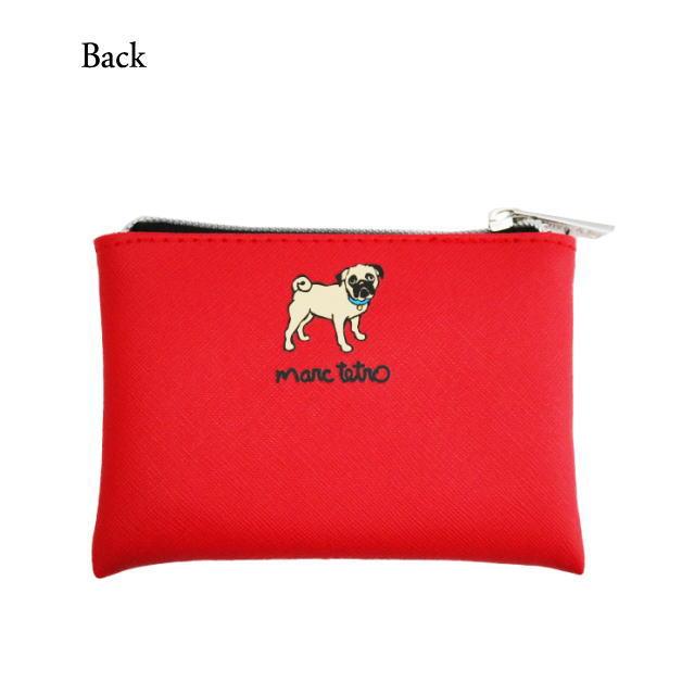 マークテトロ　3ピースコスメティックポーチセット　PUG　パグ　コスメバッグ　3セット　コスメ雑貨　赤　レッド　MT-3PCS-PUG　marc tetro |  | 09
