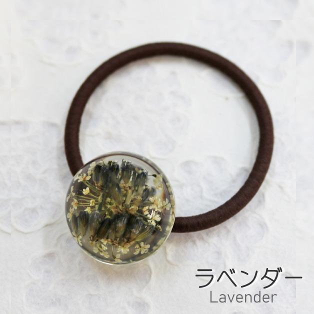 押し花ヘアゴム　押し花　フラワー　花　ヘアアクセサリー　夏　赤バラ　あじさい　ラベンダー　クローバー　ひまわり　ノースポール　バーベナ　デルフィニウム |  | 03