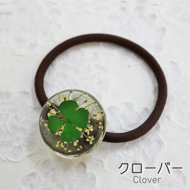 押し花ヘアゴム 押し花 フラワー 花 ヘアアクセサリー 夏 赤バラ