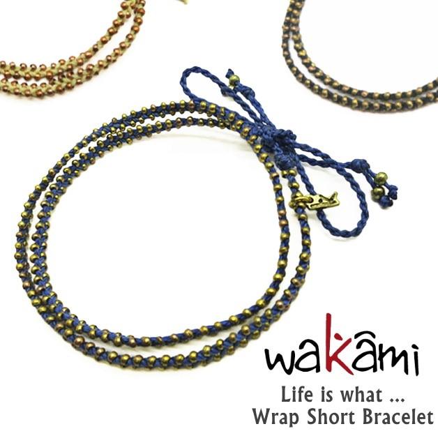 wakami／ワカミ／ブレスレット／Life is what... 　ライフイズワット　ショートネックレス　ショートラップブレスレット　ブラック ブルー イエロー WA0295 | 