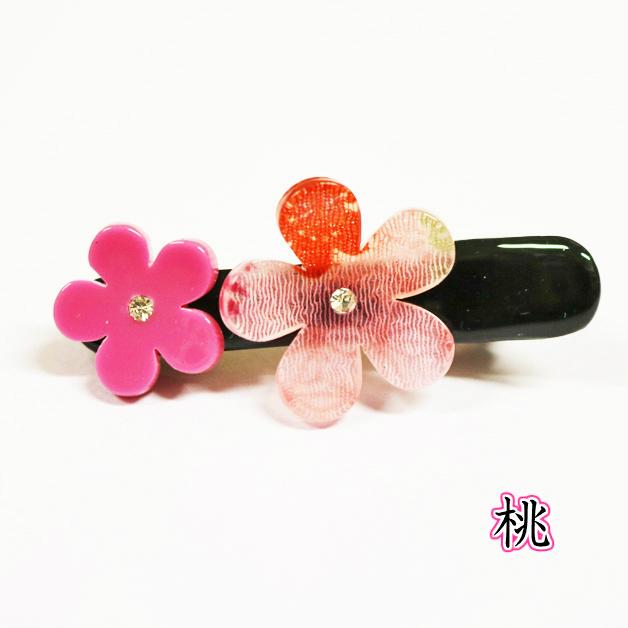 ヘアクリップ ミニミニサイズ ミニクリップ 花*花 ヘア