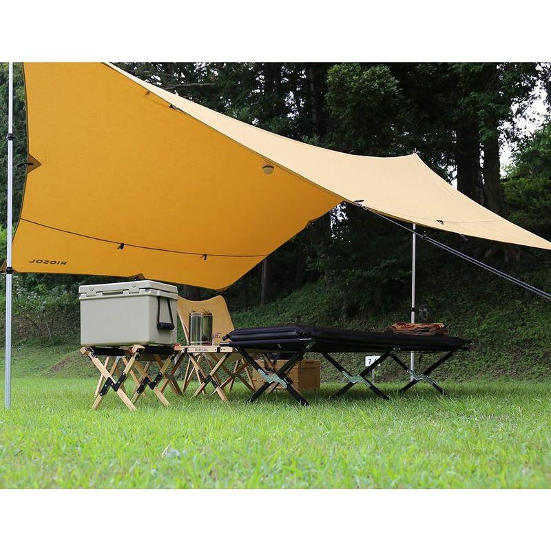 RIOSOL リオソル フレキシブル・ポリコットン・ヘキサタープ タン キャンプ アウトドア オープンタープ おしゃれ レジャー バーベキュ リオソル フレキシブル ポリコットン ヘキサタープ タン キャンプ アウトドア オープンタープ おしゃれ レジャー バーベキュ ロープ