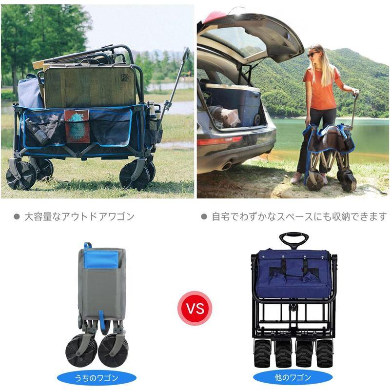 Timber Ridge アウトドアワゴン 折り畳み 収束式 丸洗い キャンプカート キャリーワゴン Ridge アウトドアワゴン 折り畳み 収束式 丸洗い キャンプカート キャリーワゴン 5cm