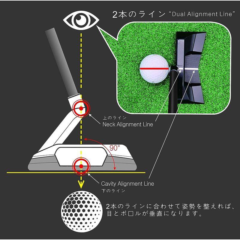 CROSSPUTT (クロスパット)Edge2.0 Golf Club Putter(ゴルフクラブパター0 Dual Alignment L