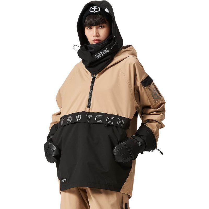 TaoTech スノーボードウェア オーバースタイル スキーウェア メンズ レディース ジャケット 撥水 防寒 防風 保温 雪遊び (F， スノーボードウェア オーバースタイル スキーウェア メンズ レディース ジャケット 撥水 防寒 防風 保温 雪遊び F，