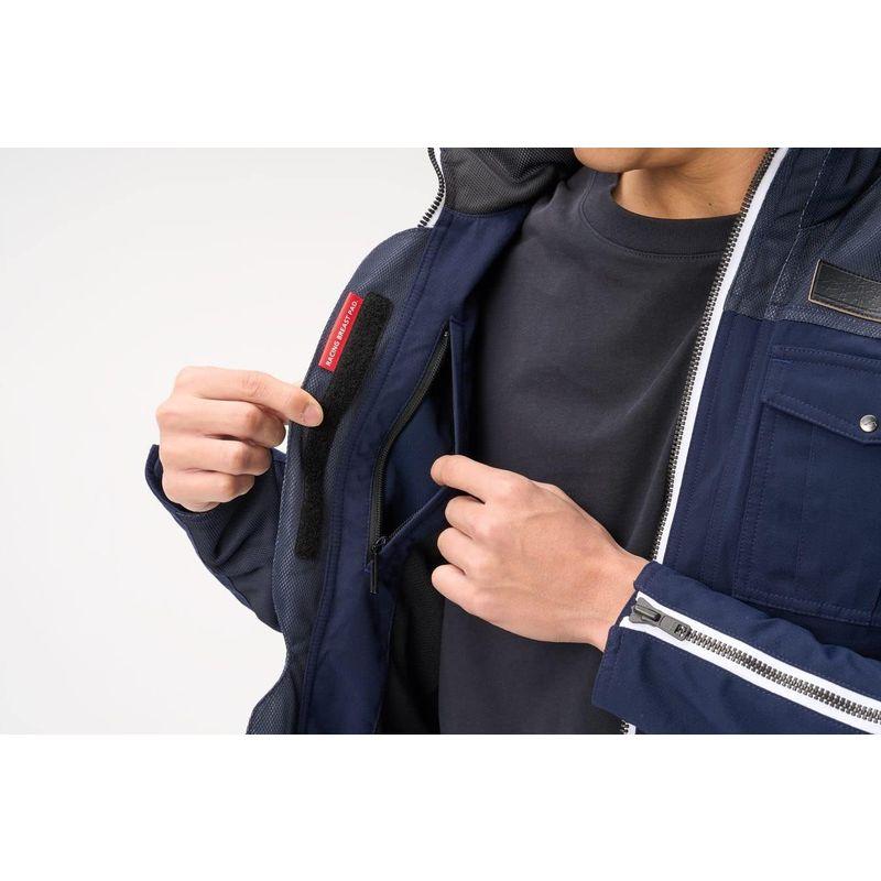 ヤマハ発動機 ライディングジャケット KUSHITANI(クシタニ) コラボモデル YAS68K アーカナハーフメッシュジャケット ネイビー ライディングジャケット KUSHITANI クシタニ コラボモデル YAS68K アーカナハーフメッシュジャケット ネイビー