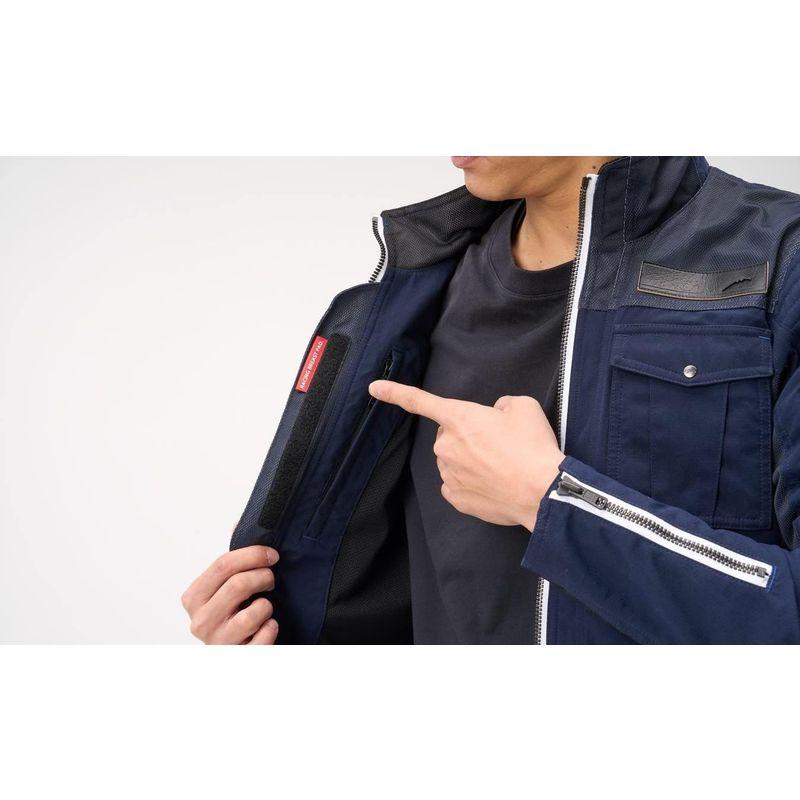 ヤマハ発動機 ライディングジャケット KUSHITANI(クシタニ) コラボモデル YAS68K アーカナハーフメッシュジャケット ネイビー ライディングジャケット KUSHITANI クシタニ コラボモデル YAS68K アーカナハーフメッシュジャケット ネイビー