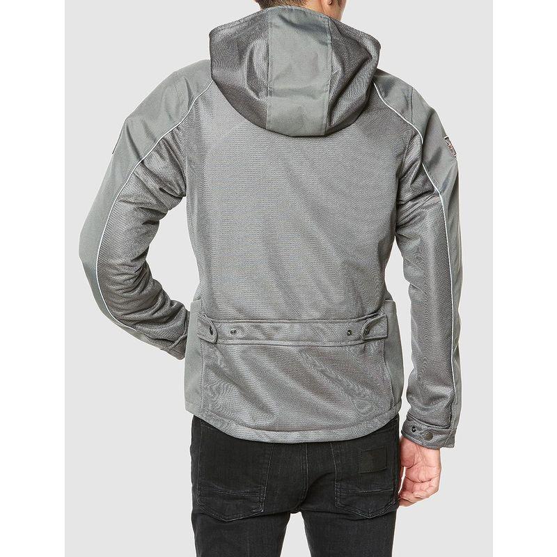 ACE CAFE LONDON スポーツ フーデッド メッシュジャケット SS2203MJ D.GY L CAFE LONDON スポーツ フーデッド メッシュジャケット SS2203MJ GY