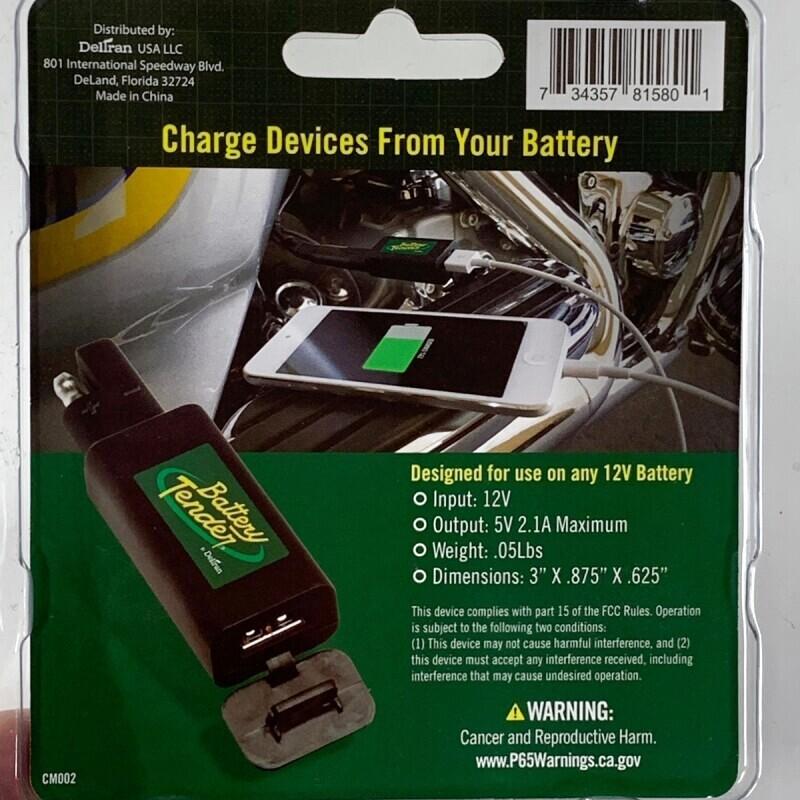 バッテリーテンダー USB チャージャー Quick Disconnect : 45