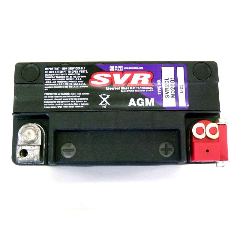 SVR20L AGM BATTERY バッテリー スリーマイルズ M02601 |  | 01