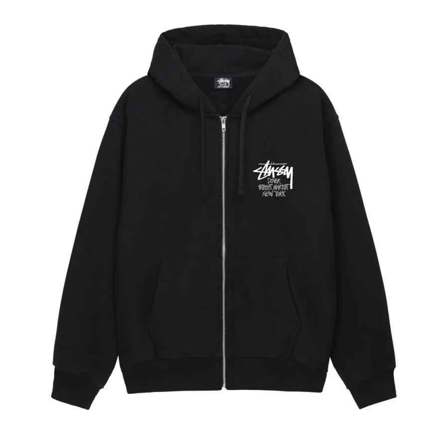【希少モデル】ステューシー バックビッグロゴ グレー フルジップパーカー 即完売 日本完売】STUSSY ☆ ダブルフェイスレーベル ジップパーカー (STUSSY