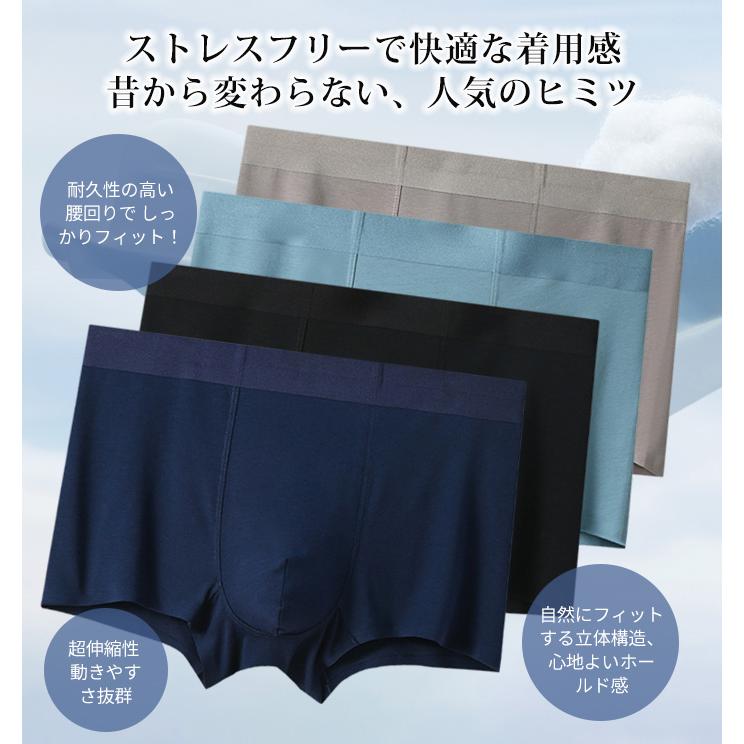 超高品質 80S お得な3枚セット 綿100% 超ストレッチ メンズ ボクサー