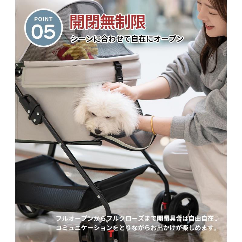 高品質 3WAY 多機能 分離式4輪ペットカート 対面式 ペットキャリー