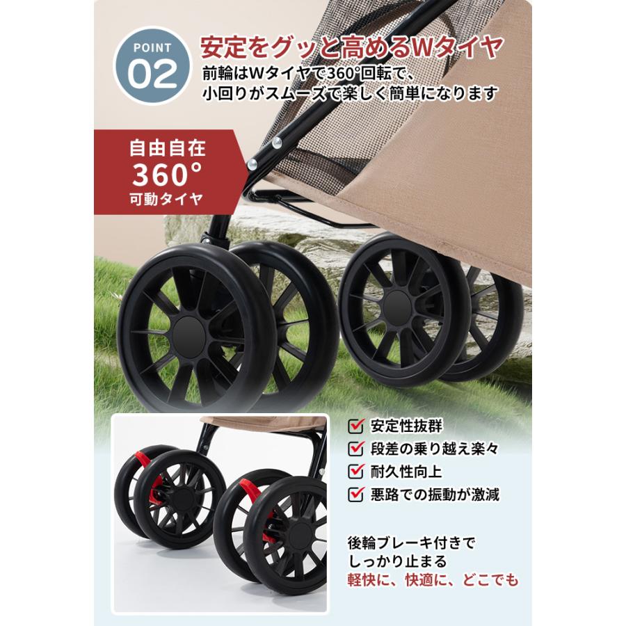 高品質 2WAY 豪華な2層大型ペットカート 中型犬 簡単に収納 ペット