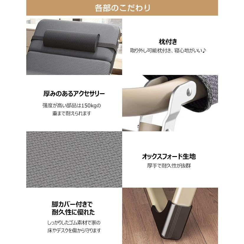 高品質 折りたたみベッド 簡易ベッド 幅68/75cm 5段階リクライニング