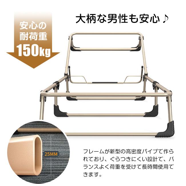 高品質 折りたたみベッド 簡易ベッド 幅68/75cm 5段階リクライニング