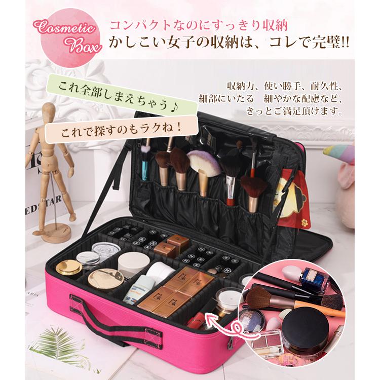 メイク ボックス コスメボックス サイズ選べる 収納 ケース 鏡付き