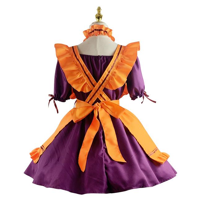 メイド服 コスプレ ハロウィン 衣装 ワンピース 8点セット レディース