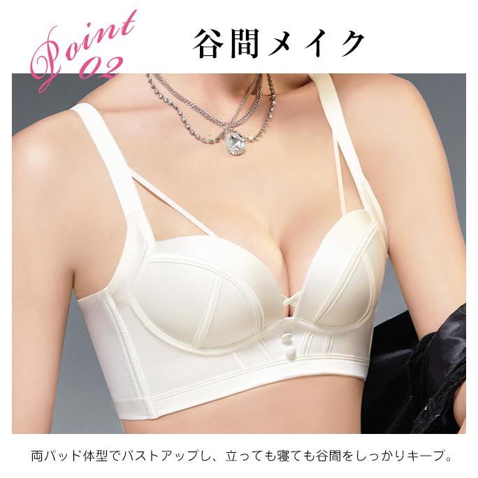 シルクタッチブラジャーセット 脇高 脇肉 育乳 谷間 上下セット バスト
