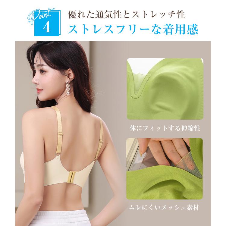シムレス 蒸れない 接触冷感 夏ブラ 涼しい 速乾 ひびきにくい
