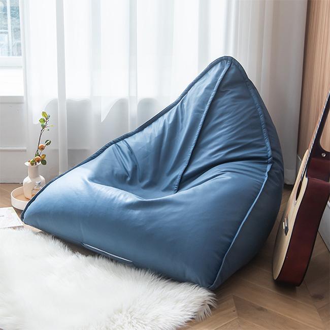 ビーズクッション 背もたれ クッション 三角 軽量 コンパクト 座イス